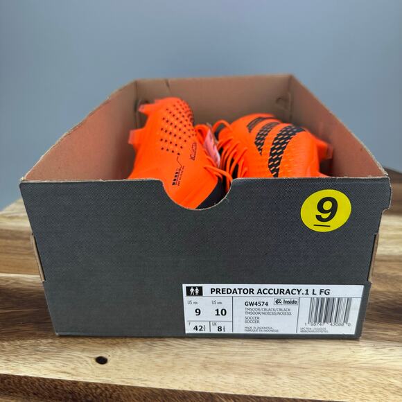 Adidas Predator Accuracy.1 Low FG 'Heatspawn Pack' Men's 9 Soccer Cleats Boots - Picture 10 of 10